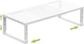 Expandable Cabinet Shelf Organizer Storage Spice Rack Shelves for Kitchen Stackable Adjustable Pantry Cupboard Bathroom Countertop Desktop(1Pack/White/Large-with Hole)