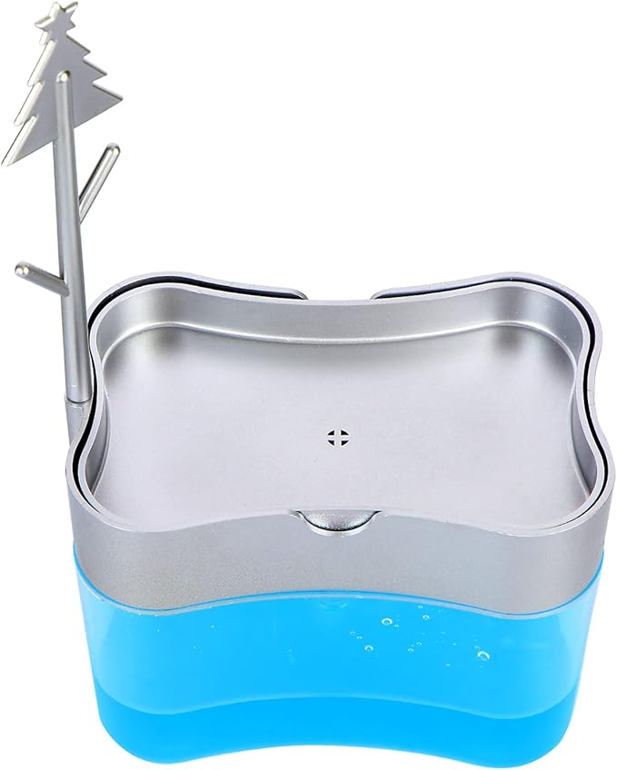 New 2025 Version soap Dispenser with Added Features - Premium Quality Dish Soap Dispenser - Countertop Kitchen Soap Dispenser, Sink Dish Washing 13 Ounces (Sponge Included)
