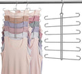 Tank Top Hanger 2 Pack Bra Hangers for Closet Organizer,6 Tiers Metal Space Saving Hanger with 360 Degree Hook,Mult Function Closet Organization for Vest,Tank TOP,Yoga Pants,Scarves