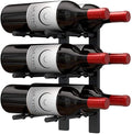 Ultra Wine Racks Wall Mounted Label-Out Wine Racks (1 Foot 2 Deep, Matte Black, 6 Wine Bottles) - Modern Metal Wine Storage, Modular Design for Home Bar, Kitchen, Dining Rooms, & Wine Cellars