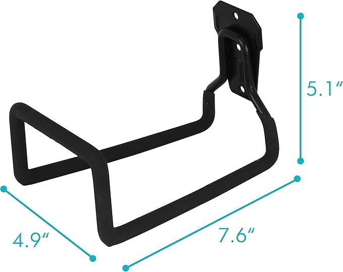 PHYEX 2 Pack Garden Hose Holder Wall Mount, Metal Hanger With Protective Coating, Water Hook for Outside Yard, Fits 50-100 ft Expandable Hoses, Perfect for Outdoor Storage Needs