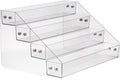 Acrylic Spice Rack, Tiered Spice Rack Shelf Seasoning Organizer for Countertop, Cabinet, Pantry, Kitchen Storage - 4 Tier