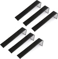 Novel Box 6 Pack Bracelet/Watch Ramp Black Leatherette 2x8.25x2 Inches - Slim and Sleek Ramps for Jewelry Display - Bracelet Holder Organizer Stand for Wedding, Selling & Personal Use