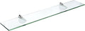 Spancraft Glass O-6x12-Chrome Oriole Glass Shelf, Chrome, 6" x 12"