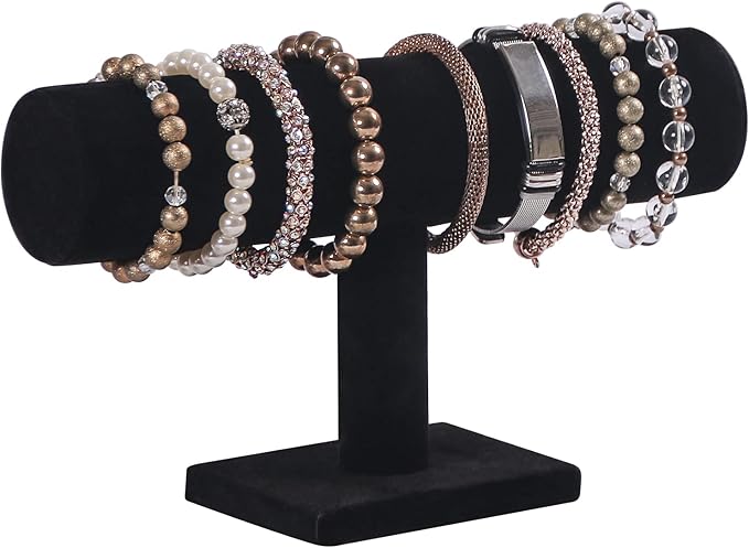 Coward Bracelet Holder Organizer for Show Jewelry Display Boutique Watch Stand for Selling Organization Storage (Detachable Back Velvet)