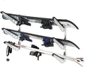 Snowboard Wall Racks, Adjustable Storage Rack for Ski, Surfboard, Wakeboard, Snowboard Wall Mount Display, White/Black