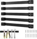 12" Magnetic Tool Holder, 5 Packs Storage Strips Tool Magnet Bar PVC Coated for Garage Organizer Mounted Hanging Strip,Heavy Duty of Magnetic Holder Easy to Install