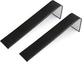 Novel Box 2 Pack Bracelet/Watch Ramp Black Leatherette 2x8.25x2 Inches - Slim and Sleek Ramps for Jewelry Display - Bracelet Holder Organizer Stand for Wedding, Selling & Personal Use