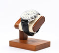 Oirlv Solid Wood Single Watch Display Stand Showcase Bracelet Bangle Jewelry Display Holder Wristwatch Holder for Men or Women(Creamy-white)