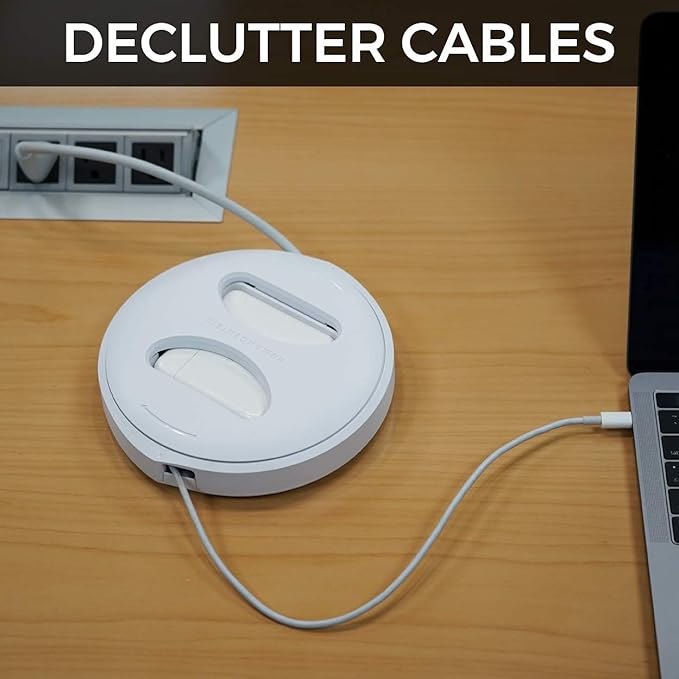 HumanCentric Cord Winder for MacBook Charger Organizer, Cable Reel for MacBook Chargers, Travel Mac Charging Case for 45W, 70W MagSafe, Apple MacBook Pro + Air Power Cord Storage Protector, Medium