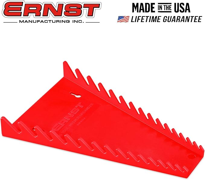 ERNST 5066 Standard 15 tool Wrench Organizer - Red