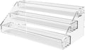 12" Acrylic Riser, Shelves - 3-Tier Clear Perfume Organizer,Sturdy and Stable Acrylic Organizer for Display Decorative,Skincare Organizers for Countertop, Tabletop, Collectibles, Nail Polish