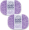 Soap Savers for bar soap, American Made by Luxiny, Lifts Soap in Soap Dishes & Shower Soap Holders -Handmade Soap Lasts Longer -Made from Plant Based Material (Lavender Lilac Purple)
