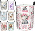 Custom Name Laundry Hamper, Personalized Laundry Baskets with Name for Boys Girls Women Men, Customized Collapsible Dirty Clothes Hamper Easy Storage Gifts for Bedroom Bathroom Living Room