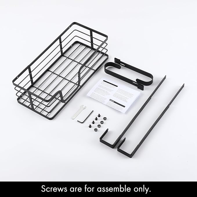 KES Over The Door Ironing Board Holder Door Mount T Shape Ironing Board Hanger Iron Holder Fit for 1 3/4 Doors Matte Black, HIR500B-BK