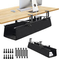Under Desk Cable Management Tray Storage with Clamp for Wire Management Cord Organizer No Drill 28.3" for Office Home