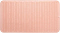 Silicone Dish Drying Mat for Multiple Usage,Easy clean,Eco-friendly,Heat-resistant Silicone Mat for Kitchen Counter or Sink,Refrigerator or Drawer Liner Pink 4XL 32 inches x 18 inches