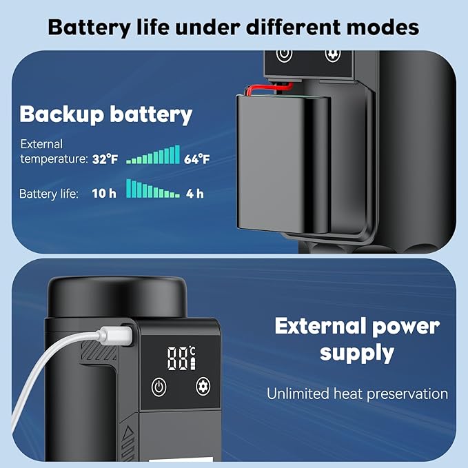 Insulin Cooler Travel Case TSA Approved – Portable Diabetic Medication Cooler with USB Charging & Backup Battery, Keeps Insulin at 32–64°F, Fits 1–7 Pens, for Travel & Daily Use (Black)