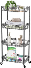 SINGAYE Shelf Closet Wire Shelving：Adjustable Metal Unit for Laundry Room Organization Bathroom Kitchen Home Storage with Wheels Pantry Rack Shelves