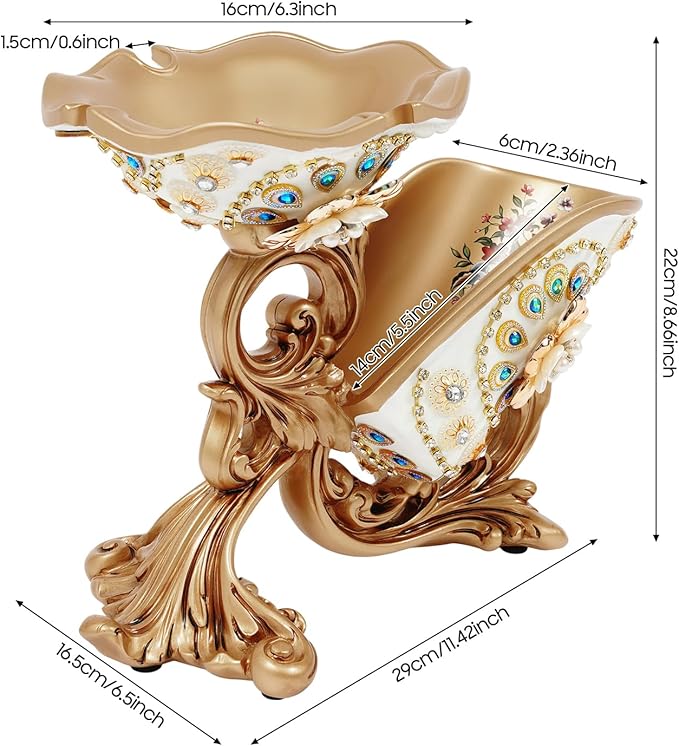 Wine Bottle Holder, Gold Wine Glass Holder Countertop with Flower Relief, Vintage Tabletop Rack Decor for Home Bar Restaurant Club Hotel