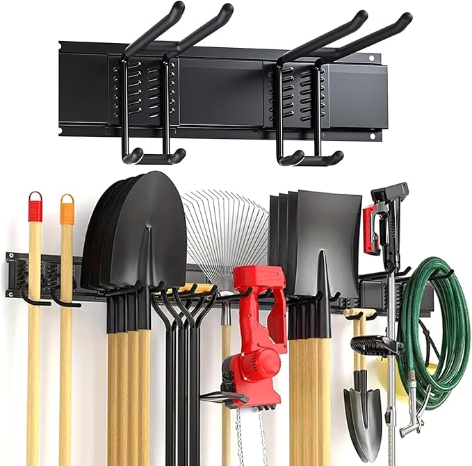 Snowboard Wall Rack, Ski Rack Wall-Mount with Gravities Locking Compact Ski Storage for Garage Skis Holders for Wall Antislip Protecting Equipment Storage Tool Organizer