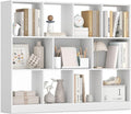 VASAGLE Custos Collection - Bookshelf, 3-Tier Bookcase, Book Shelf, Open Storage Shelf, 9.4 x 49.6 x 39.4 Inches, for Living Room, Home Office, Dining Room, Cloud White ULBC454W01