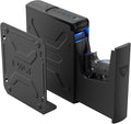 RPNB Gun Safe,Mounted Biometric Nightstand Handgun Safe with Quick Access Sliding Door, Pistol Safes for Wall Bedside Desk Vehicle with the Fingerprint, Keypad, Pistol Holder,Carbon Knight Series