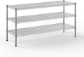18" Deep x 54" Wide x 27" Height Wire Shelving Kit | 3-Tier | NSF Commercial Storage Rack Unit