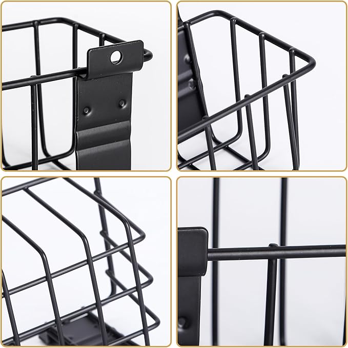 Heavy-Duty Slatwall Baskets and Hooks - Slatwall Accessories for Standard Slatwall Panels | Ideal for Organizing Garages and Workshops