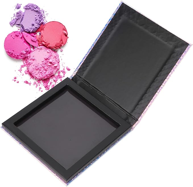PU Empty Eyeshadow Palette, Fish Scale Small Magnetic Palette, Portable Magnetic Cosmetics Palette for Storing Eye Shadow, Lipstick, Blush, Loose Powder