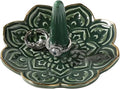 Ceramic Green Mandala Ring Holder Decorative Jewelry Holder/Trinket Tray Engagement Christmas Wedding Birthday Gifts for Women