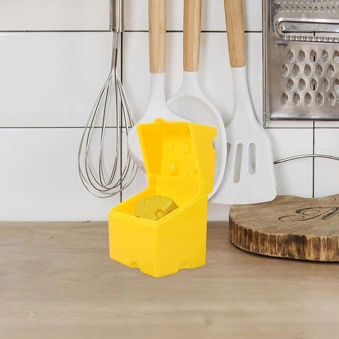 2pcs Slice Cheese Storage Containers with Sealing Lid for Refrigerator Practical Abs Butter and Cheese Keeper Boxes Kitchen Food Storage Bins for Freshness Preservation