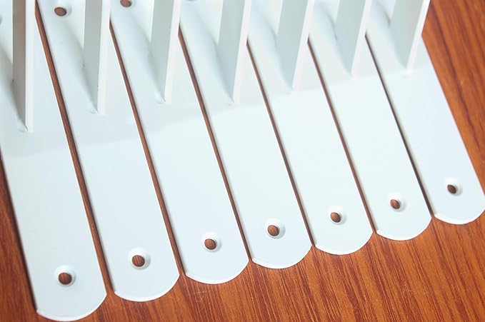 16 Pack L11 x H 8" White Heavy Duty Shelf Brackets with Screws Metal Shelf Brackets Shelf Support Angle Brackets for Shelves L Brackets Heavy Duty Floating Shelf