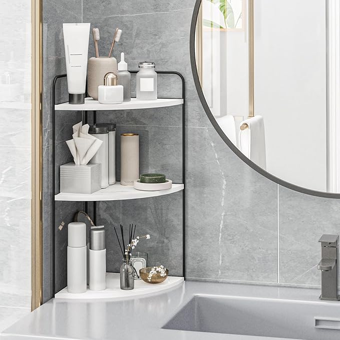 Bathroom Counter Organizer,Countertop Organizer,Vanity Organizers,Bathroom Storage,Bathroom Sink Organizers,Counter Shelf,Corner Counter,Corner Shelves