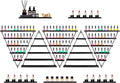 10PCS Nail Polish Rack Wall Mounted Shelf, 5 Tiers Black Triangular Display Rack, Cosmetic Display Cases, Lipstick Perfume Wall Shelf Essential Oil Organizer for Home Spa Nail Salon Shop (Black)