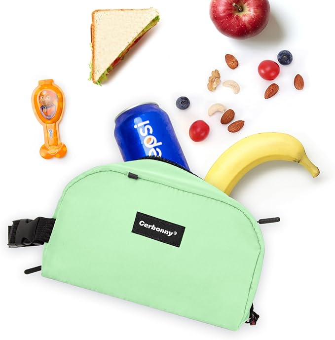 Cerbonny Small Cooler Bag Freezable Lunch Bag for Work School Travel, Leak-proof, 3.5L, Mint Green