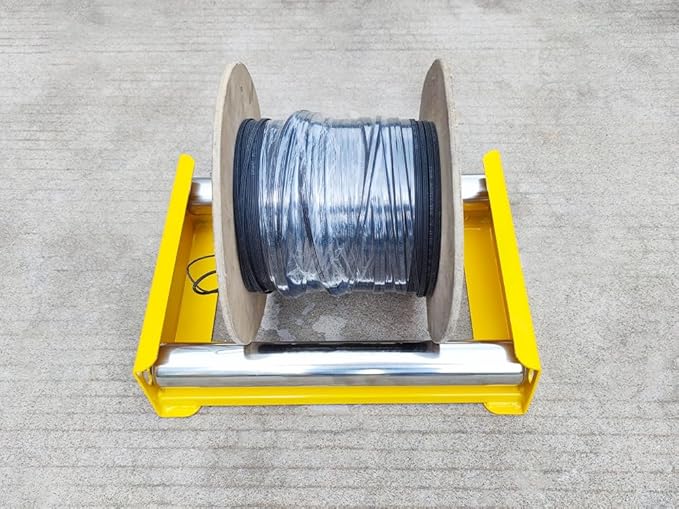Cable Drum Roller Reel Dispenser Cable Roller Stand for Wire Reel Diameter 20cm to 50cm width 50cm SJC
