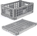 Collapsible Milk Crates for Storage, 52L Storage Crates, Heavy Duty Milk Crate, Plastic Storage Bins Containers for Organizing, Grocery & Camping (1 pack) (23.64" W x 15.76" L x 8.67" H)