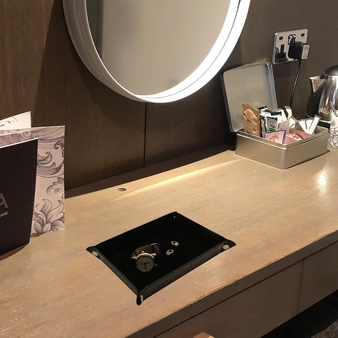 Valet Organizer - Catchall Tray for Jewelry, Wallets, Watches, Keys, Coins, Phones, Glasses - Perfect for Nightstand, Desk, Entryway