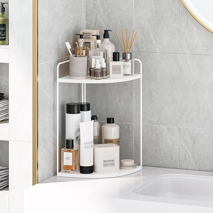 Bathroom Counter Organizer,Countertop Organizer,Vanity Organizers,Bathroom Storage,Bathrooms Sink Organizers,Counter Shelf,Corner Counter,Corner Shelves