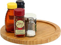 YBM HOME Pack of 6 Bamboo Lazy Susan Single Turntable (10")