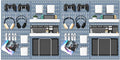 Pegboard Combination Kit, 25.2" x 50.4" Wall Mounted Storage Set with 8 Pegboards & 40 Accessories Hanging, Peg Boards Organizer