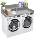 Royxen Laundry Countertop with Storage Universal Fit, Washer and Dryer Countertop with Shelf, Laundry Room Storage, 2-Tier Shelf (Grey)