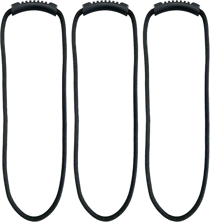Loop-It Storage Straps by Wrap-It Storage - 24-inch (3-Pack) Black - Extension Cord Organizer, Vacuum Hose Holder, Shop Storage, Air or Water Hose Organizer for your Home, Garage, Boat, RV and More
