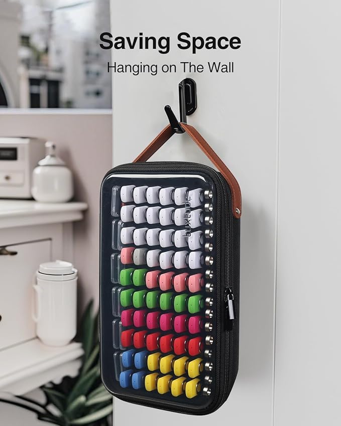 Luxtude Clear Flash Drive Case with Labels, Hard USB Case Organizer with Lock, USB Storage Box Holds 76 Drives & 12 SD Cards, Thumb Storage Holder, Flash Drives Holder for Samsung & Sandisk