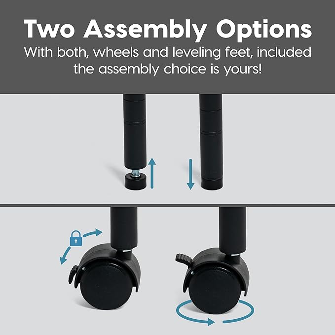 IRIS USA, Inc. 4-Tier Adjustable Heavy Duty Steel Storage Rack with Removable Locking Casters (Up to 1200 lbs Loading Capacity), Wire Organization Unit with Metal Shelves, Black (48"L x 18"W x 73.5"H)