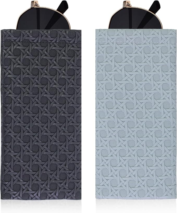 Double Eyeglass Case Soft Dual Glasses Case for Women Men Travel Squeeze Top Sunglasses Cases Eyeglasses Pouch