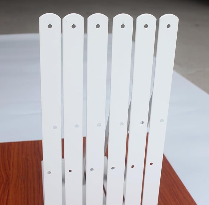 8 Pack L14 x H 10" White Heavy Duty Shelf Brackets with Screws Metal Shelf Brackets Shelf Support Angle Brackets for Shelves L Brackets Heavy Duty Floating Shelf