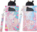 Double Eyeglass Case Soft Dual Glasses Case for Women Men Travel Squeeze Top Sunglasses Cases Eyeglasses Pouch