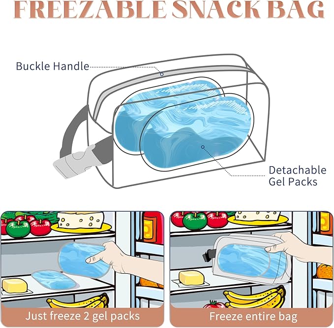 Cerbonny Small Cooler Bag Freezable Lunch Bag for Work School Travel,Small Lunch Bag,insulated snack bag For Adults/Kids,Mini Cooler,Lunch bag small Fit For Yogurt（Khaki Checkerboard